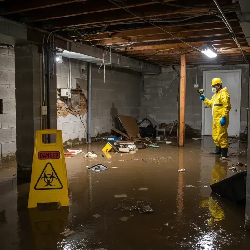 Flooded Basement Electrical Hazard in Richmond County, GA Property